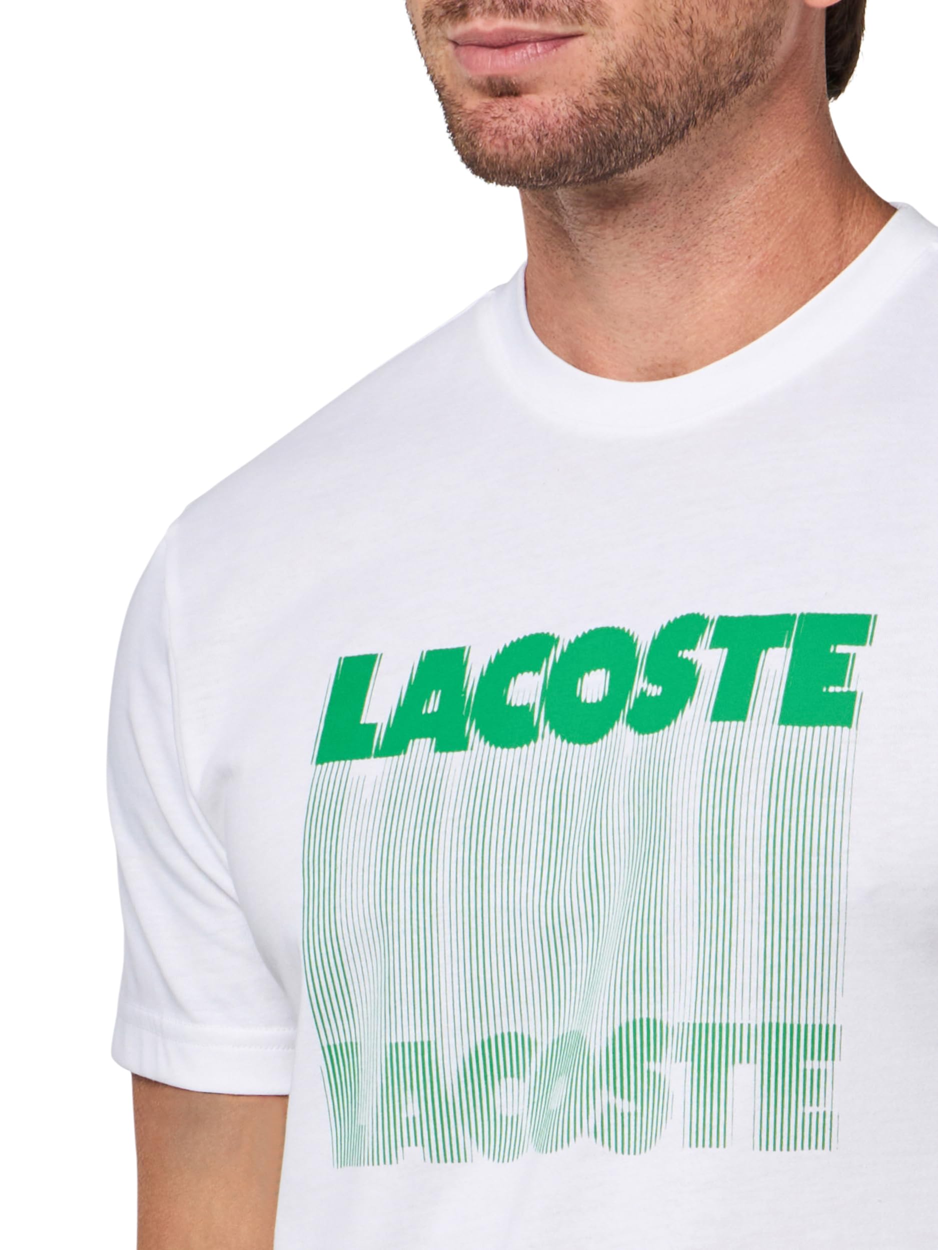 Lacoste Sport Ultra-Dry Printed Sport T-Shirt Camiseta Deportiva con Estampado Ultra seco Hombre (Pack de 1)