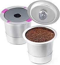 2 Pack Reusable K Cup Coffee Pods for K-eurig 1.0 & 2.0 Coffee Maker Stainless Steel Refillable K-eurig Coffee Filter