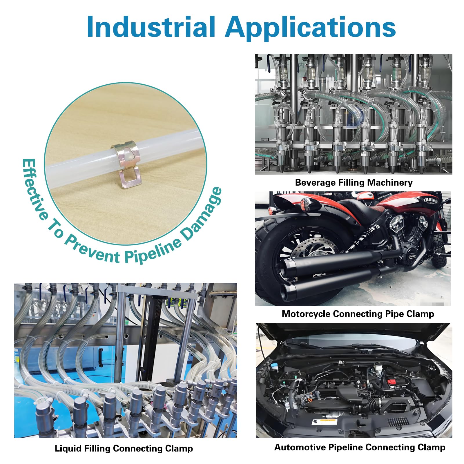 Ezitruz 40 Fascette Per Tubo Della Benzina, Fascette Per Tubo Del Carburante, 14 Mm, Fascette Stringitubo Per Tubo Dell'acqua, Tubo Dell'aria In Silicone