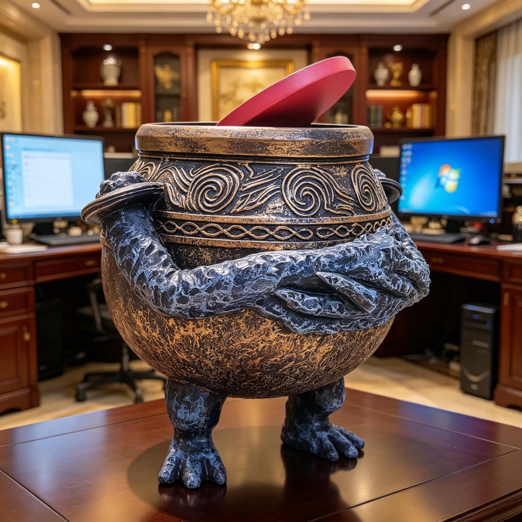 Pot Boy Statuen Merch Elden Figur Sammler Edition Schreibtisch Dekoration Harz Ring Geschenk für Spieleliebhaber