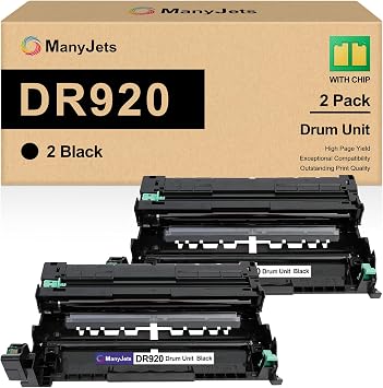 DR920 Drum Unit Black 2 Pack Compatible for Brother DR-920 DR920