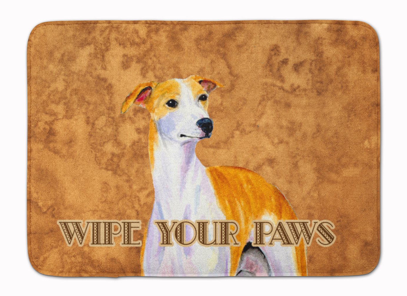 Tapis Whippet Caroline's Treasures : Paillasson d'entrée décoratif imprimé pour chien multicolore