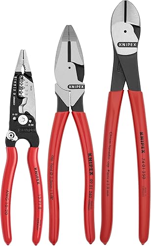 Knipex - Juego eléctrico de 3 piezas (9K0080158US)