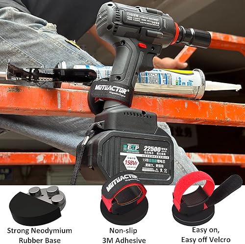 Miniatura 4 de MUTUACTOR Soporte magnético para herramientas, resistente, respuesta rápida, para taladros inalámbricos, llaves de impacto, tornillos, brocas,