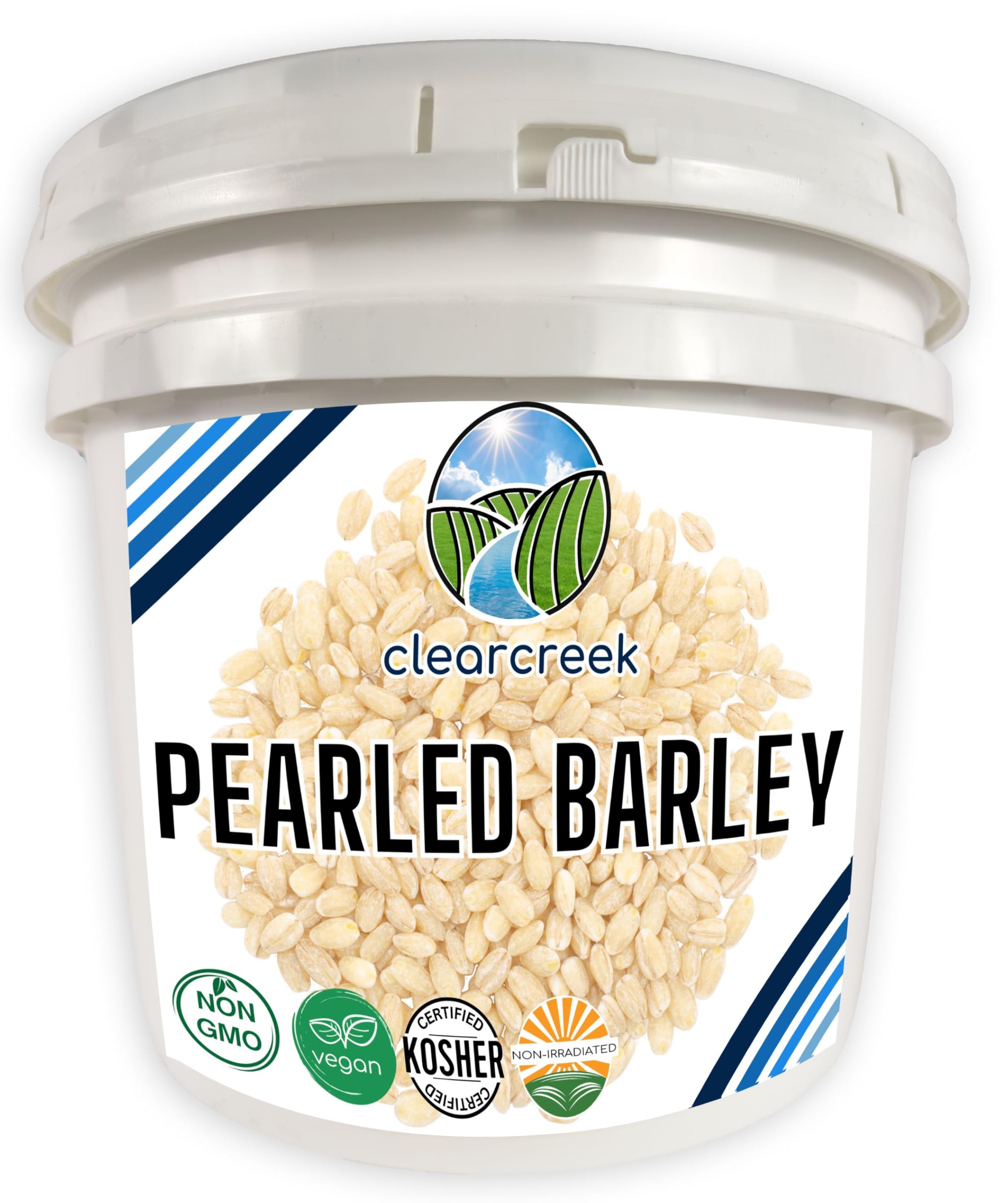 Palouse Brand Barley | Pearled Barley | 25 LBS | Emergency Food Storage Bucket | Non-GMO | Vegan | Bulk