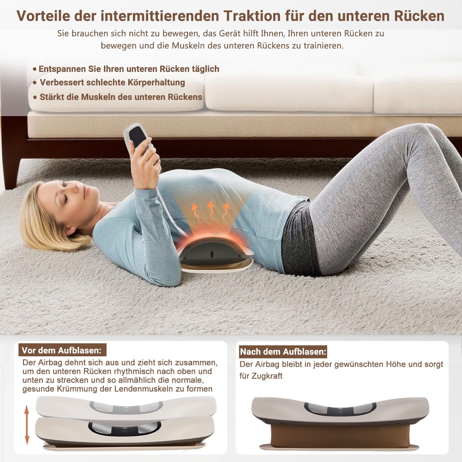 Electric Lendenwirbel-Massagegerät, Elektrisches Lendenwirbel-Traktionsgerät, massagegerät rücken, infrarot massagegerät