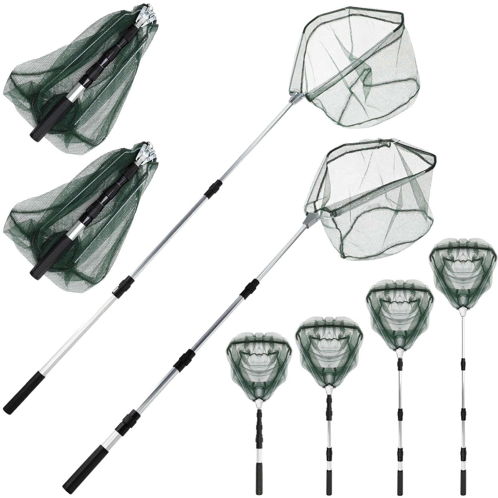 3/4pcs Fishing Landing Net with Telescopic Pole