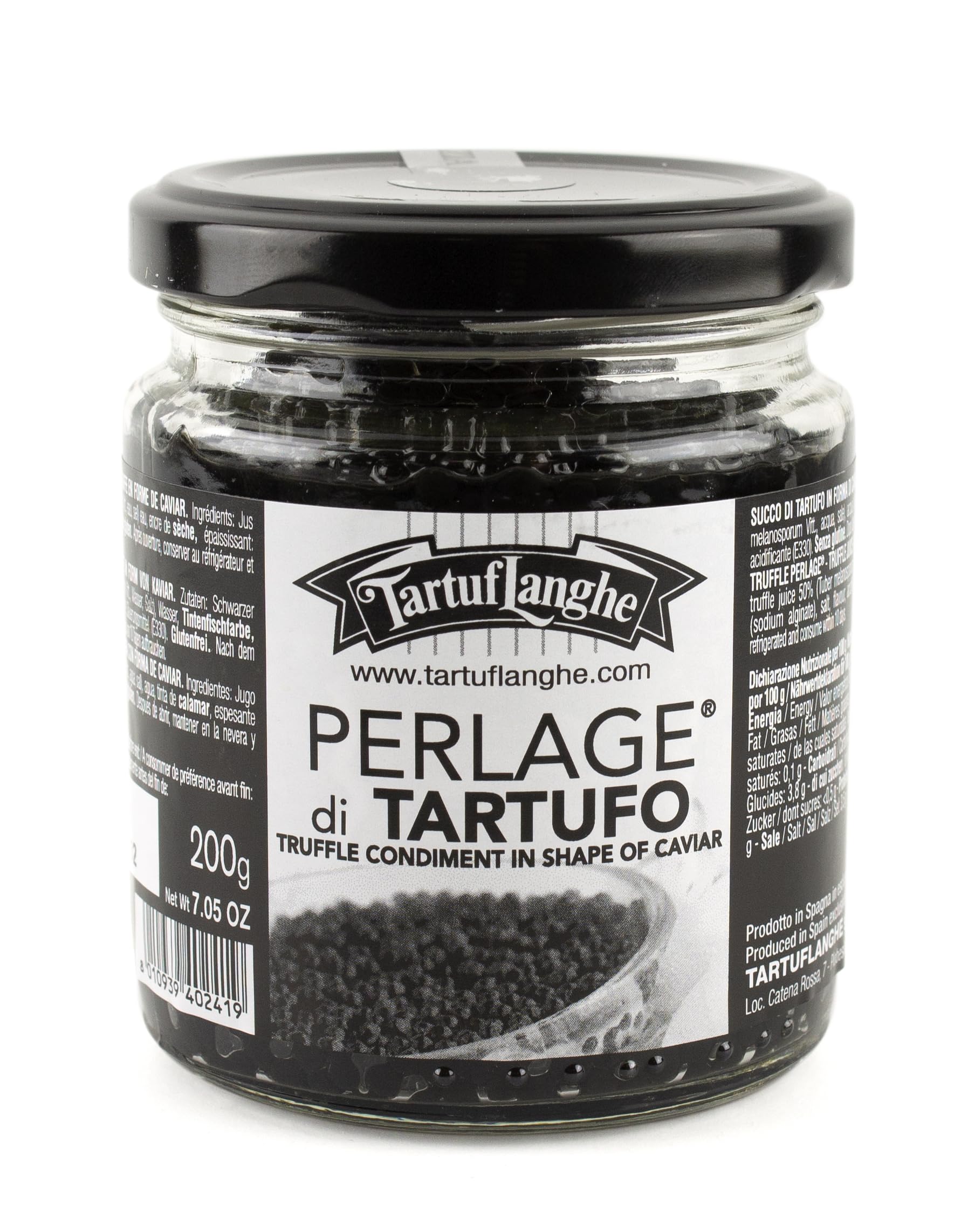 Perlage di tartufo nero - caviale di succo di tartufo nero pregiato 340gr