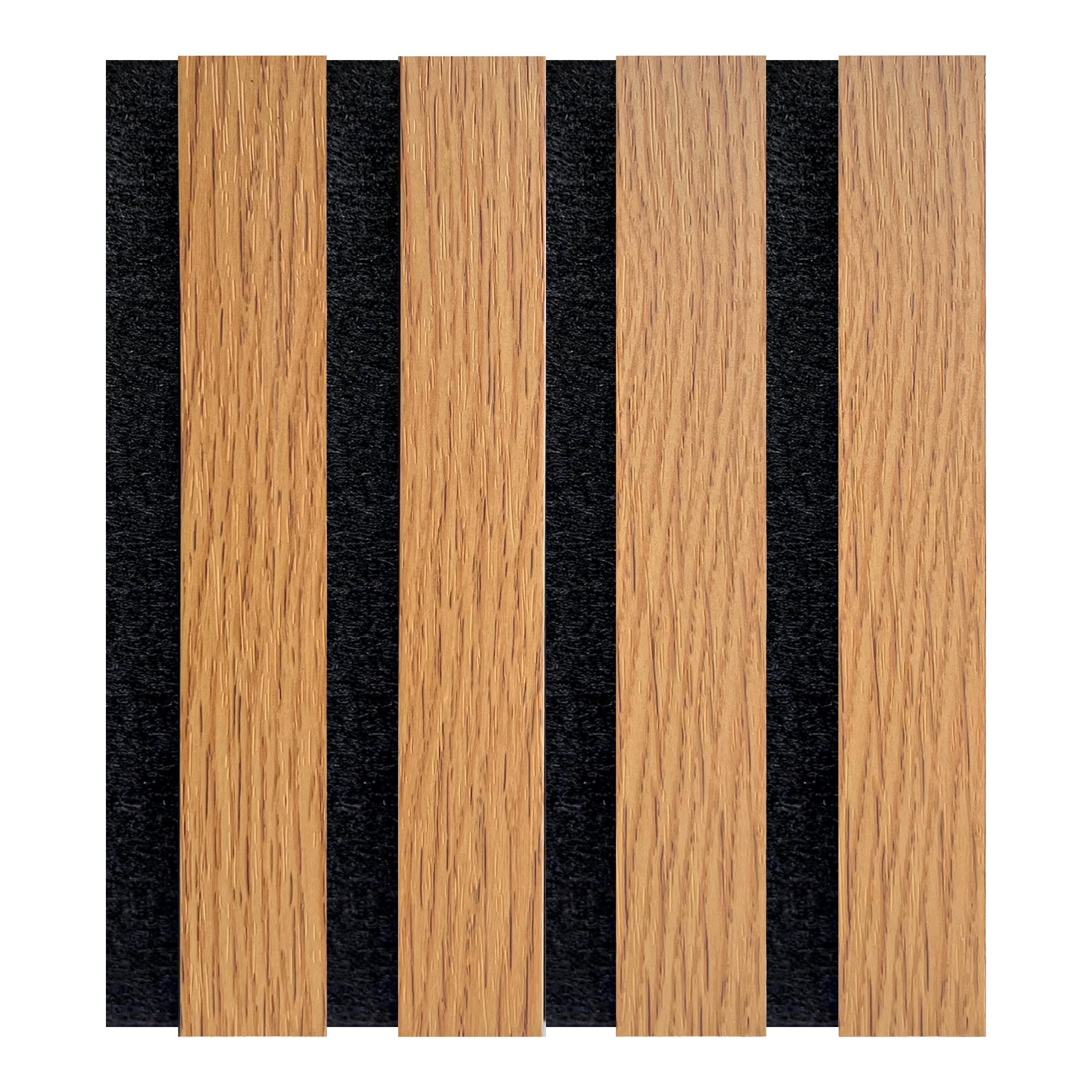 Decoranddecor Acoustic Slat Wood Wall Panels and Ceiling Panelling Decorative 3D MDF 16cmx24cm - Oak