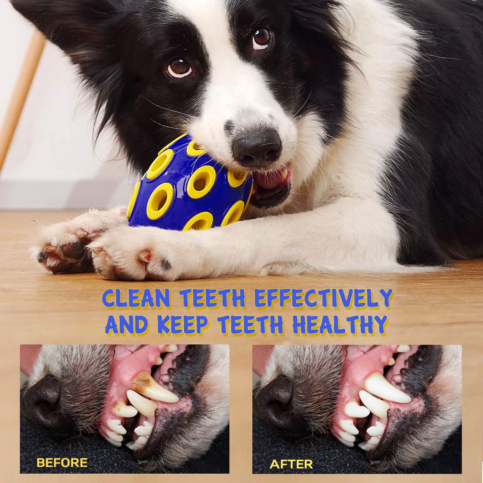 FONPOO Treat Dispensing Dog Toys, Squeaky Dog Toys for Aggressive Chewers - Image 2