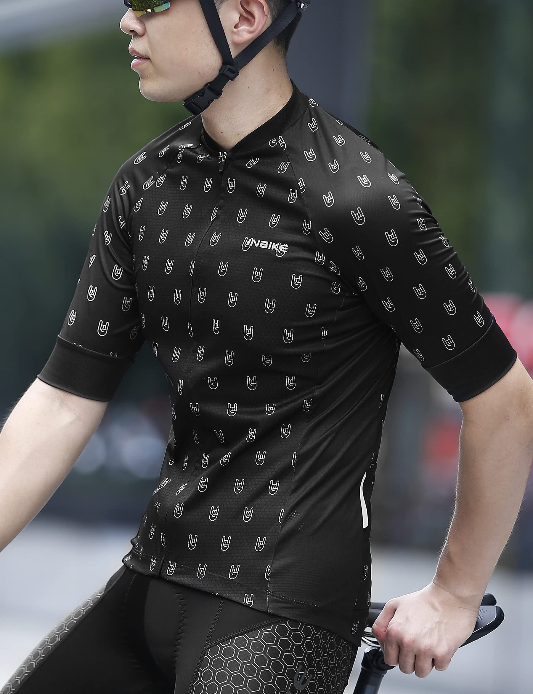 INBIKE Maillot VTT Cyclisme Homme Tenue Cycliste Respirant Manche Courte Séchage Rapide T-Shirt Velo de Route