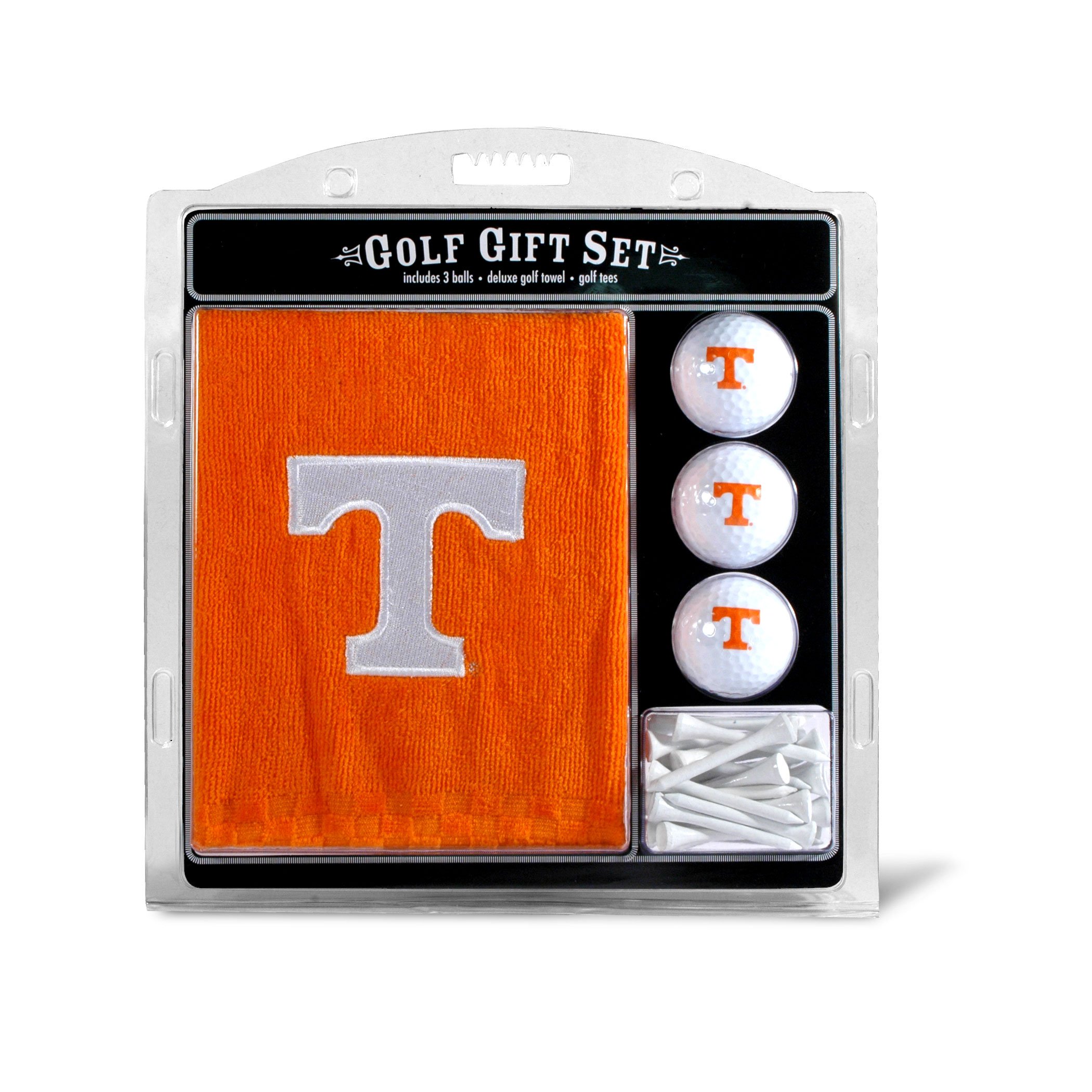 Team Golf NCAA Tennessee Volunteers Gift Set: Embroidered Golf Towel, 3 Golf Balls, and 14 Golf Tees 2-3/4" Regulation, Tri-Fold Towel 16" x 22" & 100% Cotton โ image 1