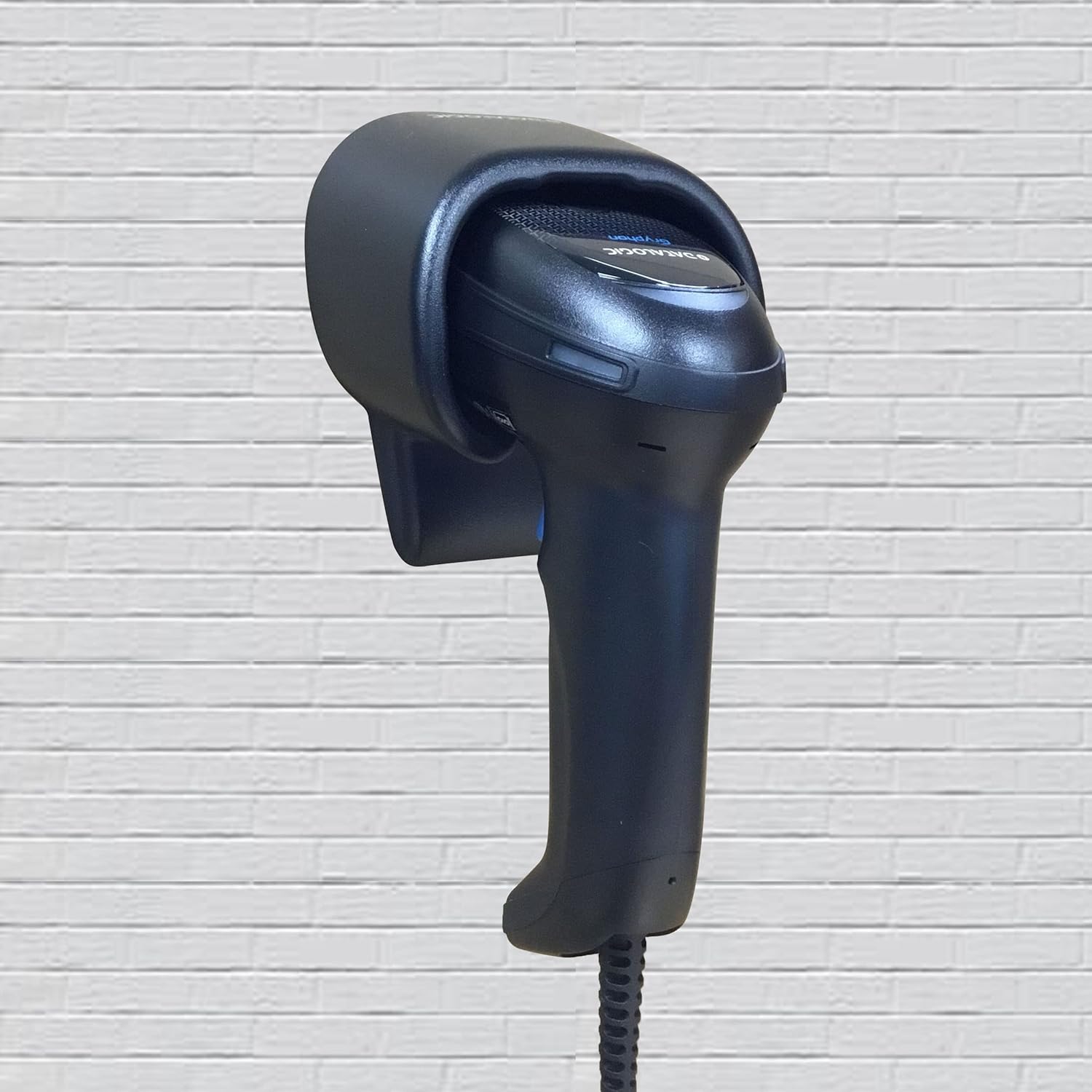 Datalogic Gryphon GD4590-HD scanner mounted on a wall