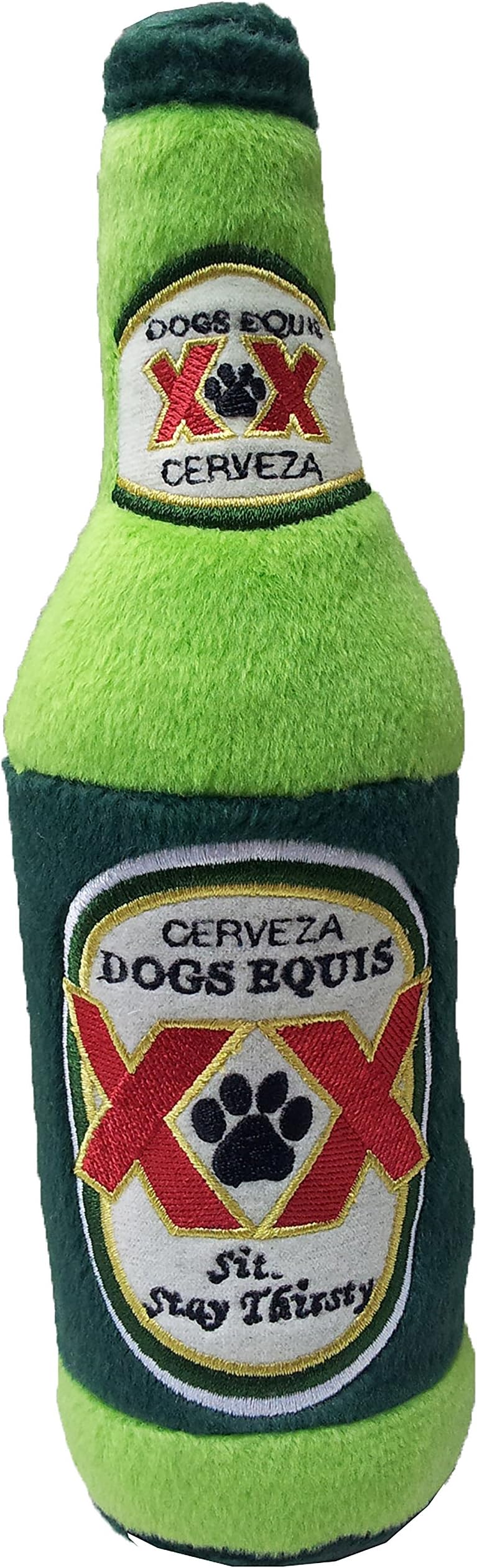 Dog Diggin Designs Libation Station Collection | Unique Squeaky Parody Plush Dog Toys – Shaken, Not Stirred