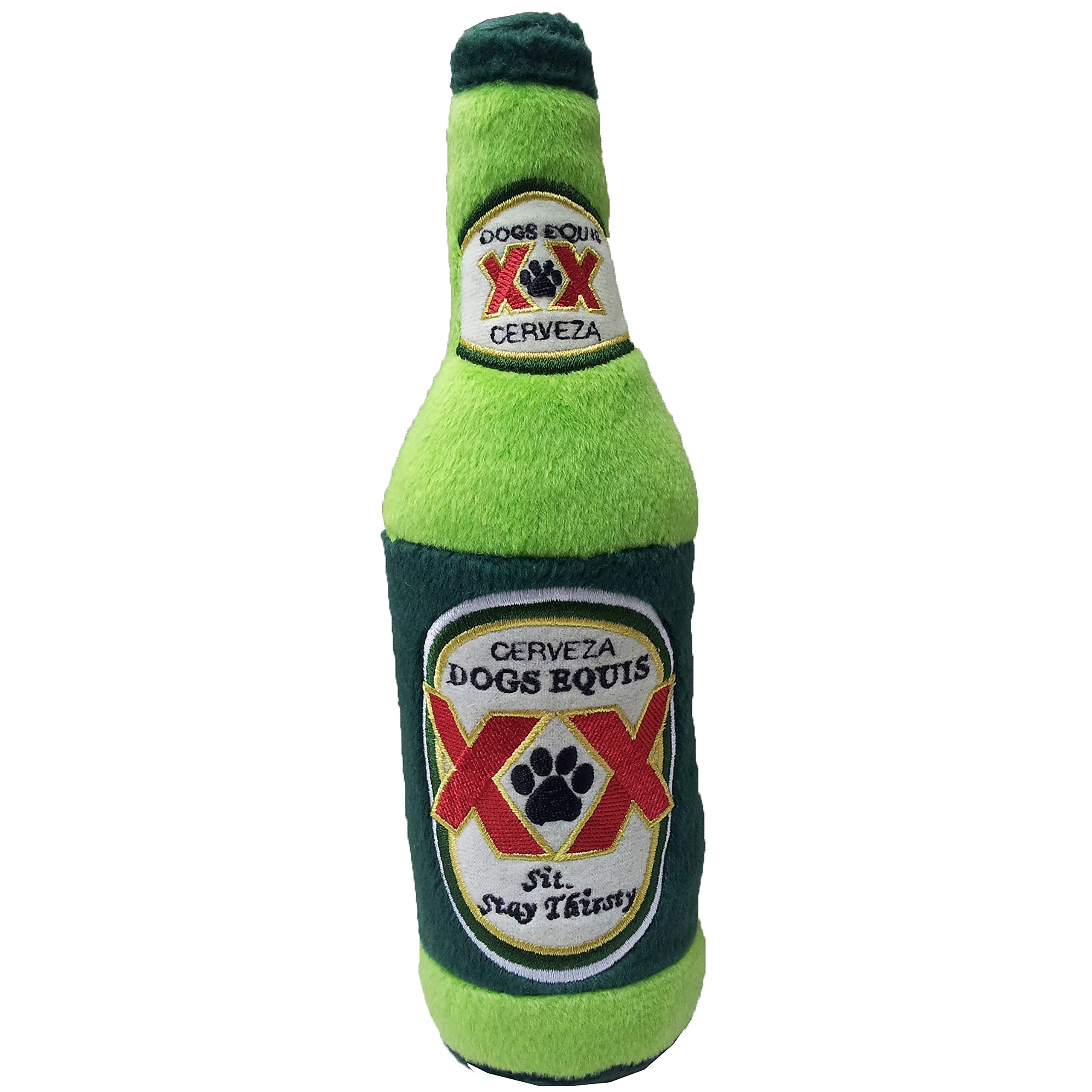 Dog Diggin Designs Libation Station Collection | Unique Squeaky Parody Plush Dog Toys – Shaken, Not Stirred