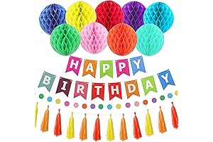 Vibrant Birthday Decor: Embellish Your Celebration with Rainbow Hues