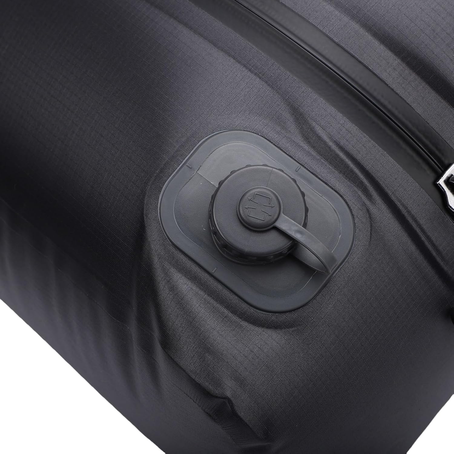 Rengue Automatic Travel Vacuum Bag Vacuum Storage Bags, 20L Travel Compression Bags for Camping Cruising Backpacking and Household Storage Supplies (Black Grid)