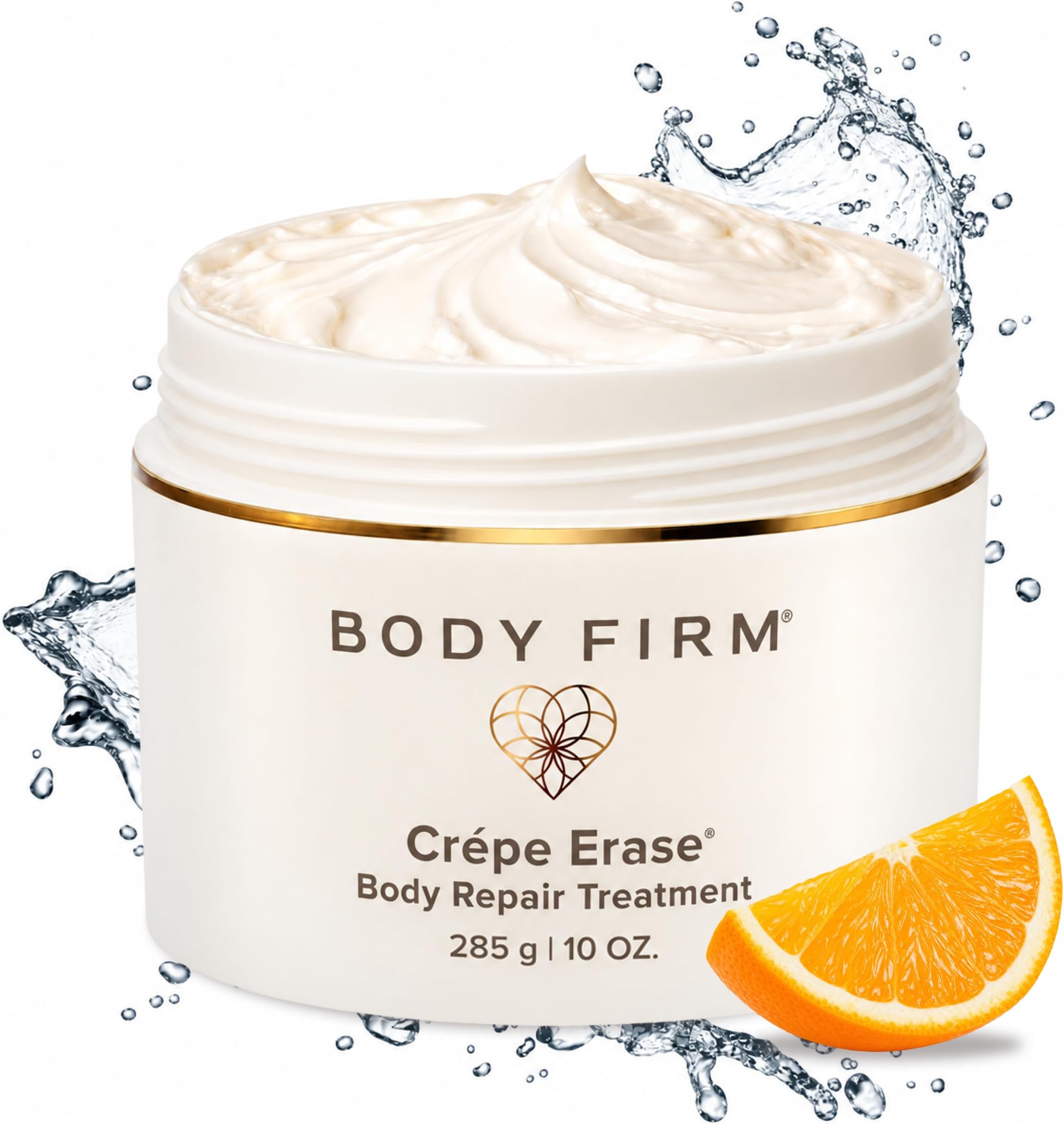 Crepe Erase Advanced Body Repair Treatment, Anti Aging Wrinkle Cream for Face and Body, Support Skins Natural Elastin & Collagen Production - 10oz (Original Citrus)