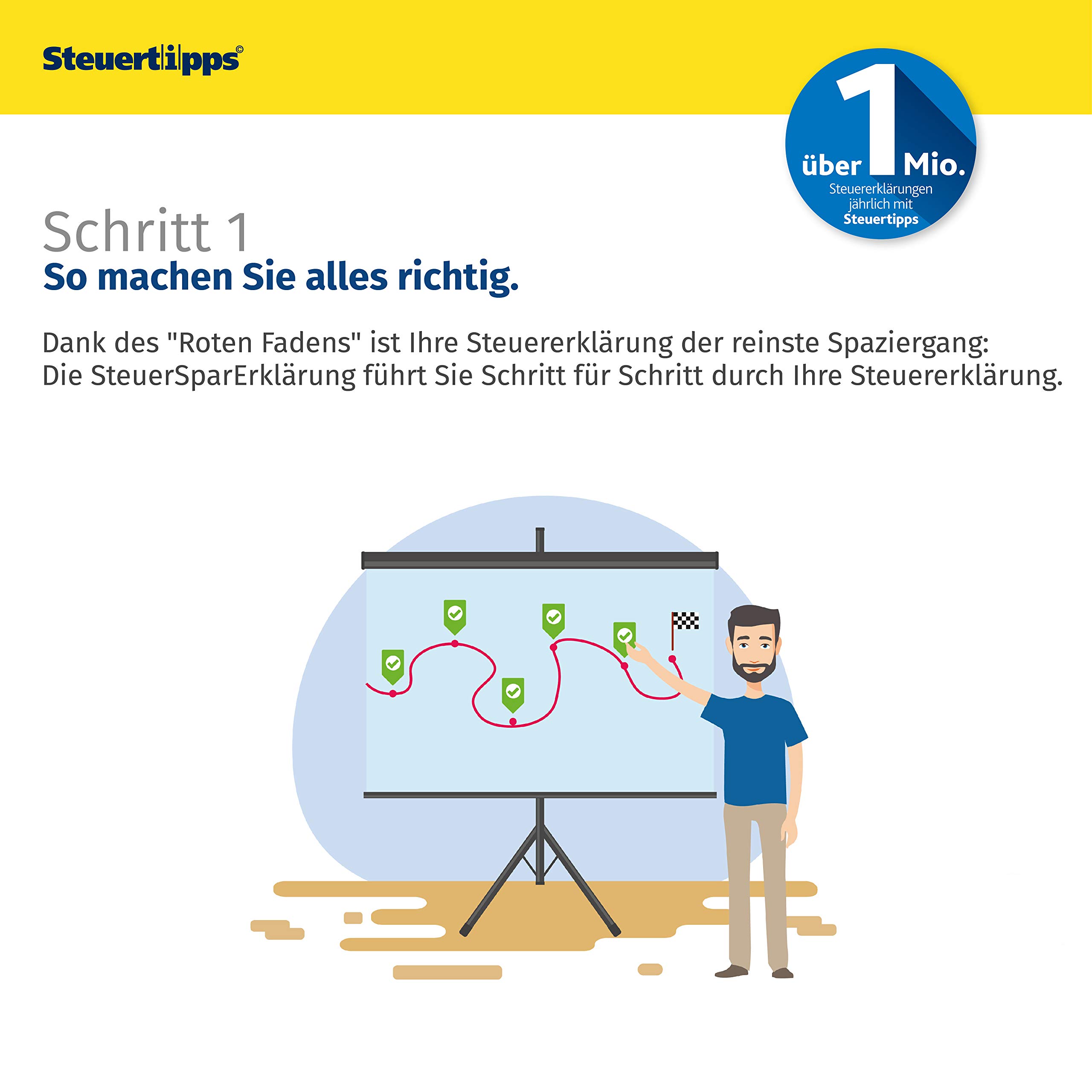 SteuerSparErklärung für Selbstständige 2020, Schritt-für-Schritt Steuersoftware für die Steuererklärung 2019, Aktivierungscode per Mail für Mac: OS X (ab 10.12 Sierra)