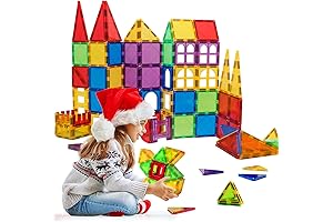 Unleash Imagination and Learning with Magnetic Blocks: 70-Piece STEM Building Set for Toddlers