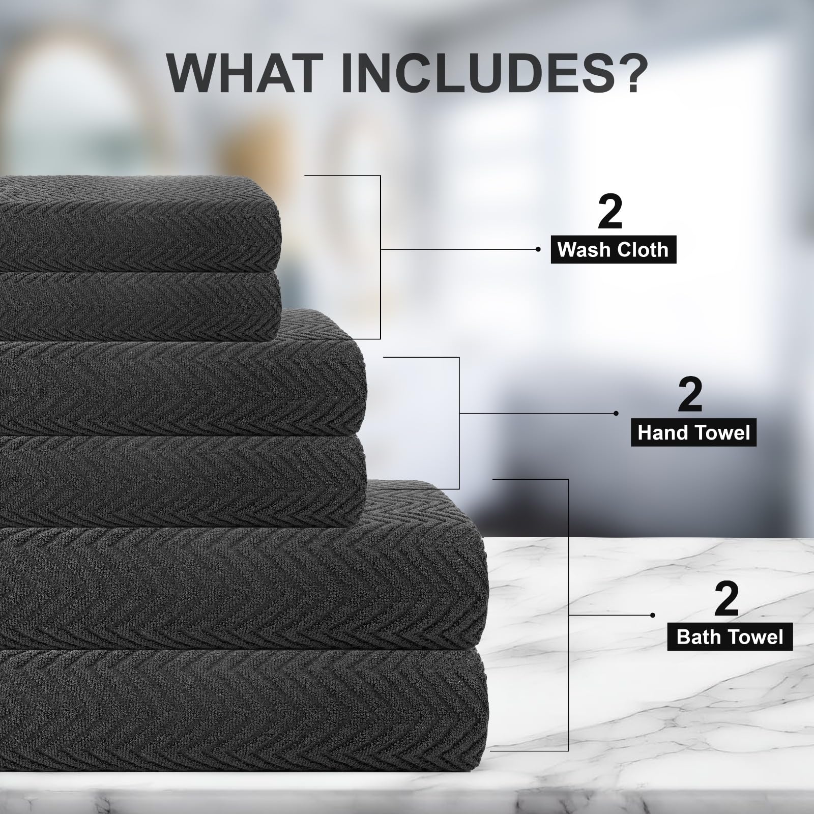 HOOMstyle Ensemble De Serviettes De Bain 4 X Serviette De Luxe 60x110cm Et 4 X Debarbouillettes Rose Vintage