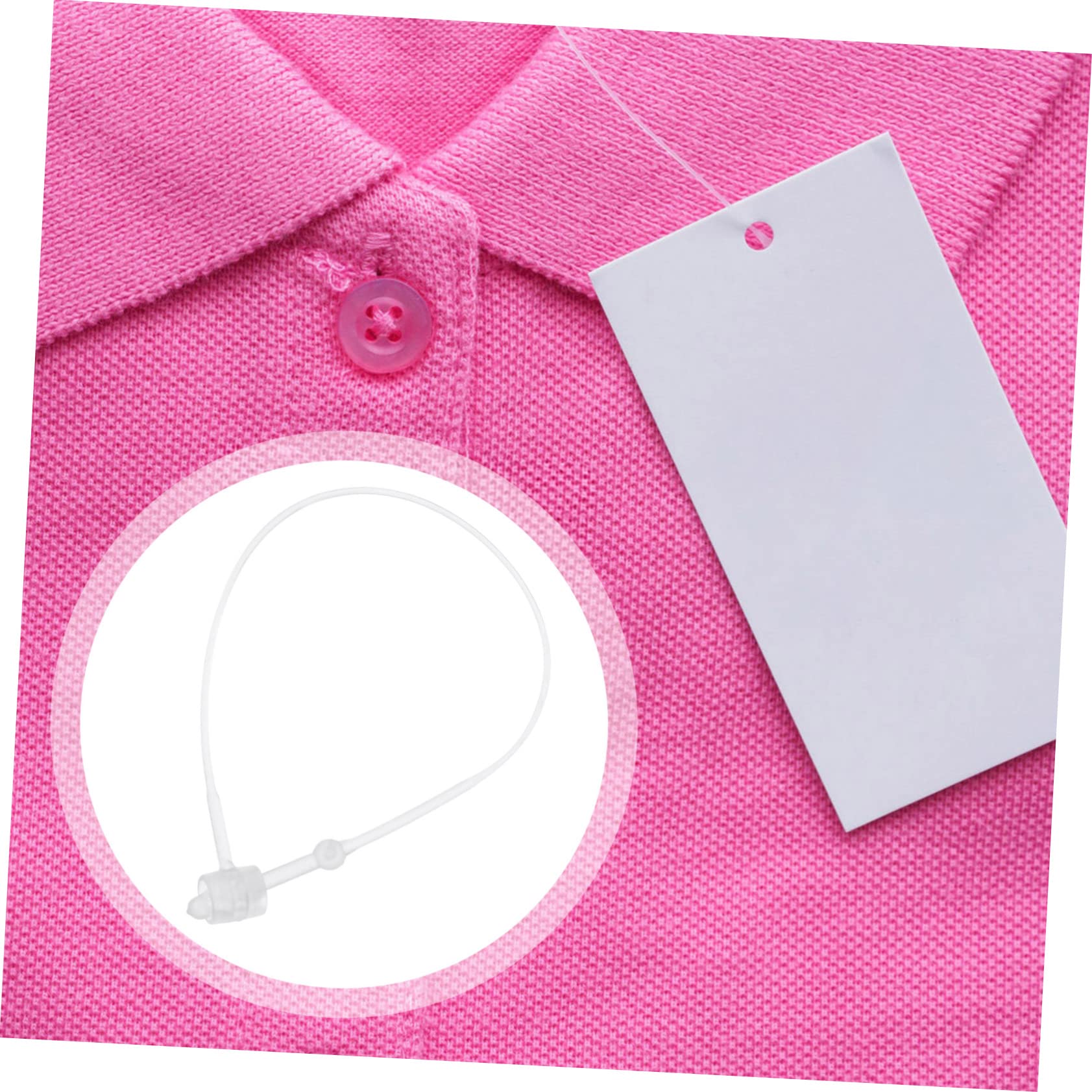 SEWACC Transparent Mother-Child Buckle Needle 5000pcs Plastic Snap Locks Tag Fasteners for Clothing Security Loop