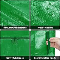 Vista 7 de BALEINE - Paquete de 8 bolsas de mudanza extragrandes, con asas reforzadas, bolsa de almacenamiento resistente para ropa, suministros de mudanza