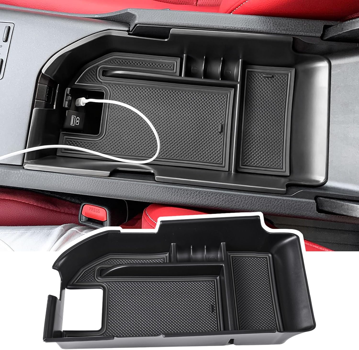 EDBETOS Center Console Organizer Tray for Toyota Camry (2018–2024)