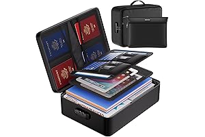 Fireproof & Waterproof Life Binder Organizer Kit for Documents