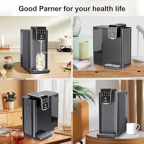 Miniatura 8 de Filtro de agua de ósmosis inversa para encimera sistema de ósmosis inversa de 6 etapas con monitor UV TDS SGS NSFANSI 58 certificado para drenar