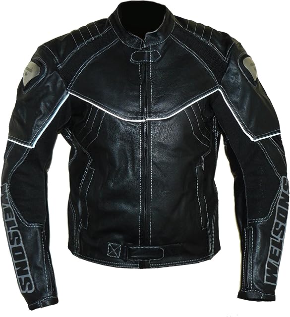 Protectwear Motocykl - skórzana kurtka czarna WMB-303 rozmiar 2XL