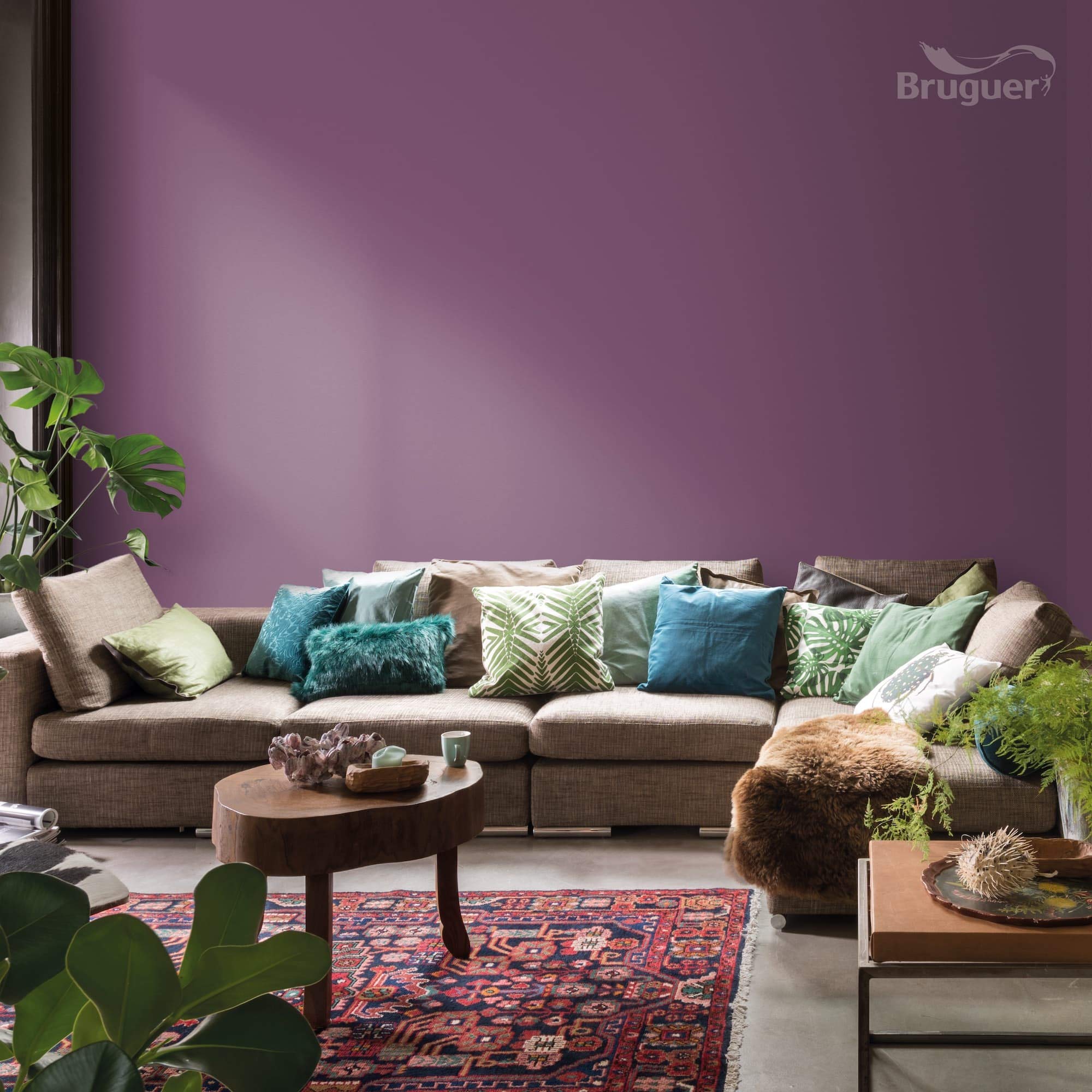 Bruguer Colores del Mundo Pintura para paredes monocapa Japón Violeta Natural 4 L