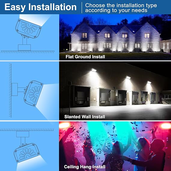 144W LED Wall Washer Light with RF Control, 14400LM RGBW Color Changing LED Flood Lights AC230V 6000K Spotlight Bar for Indoor Outdoor Lighting, Casinos, Weddings, Parties, Wall, Landscape [Energy Class E]