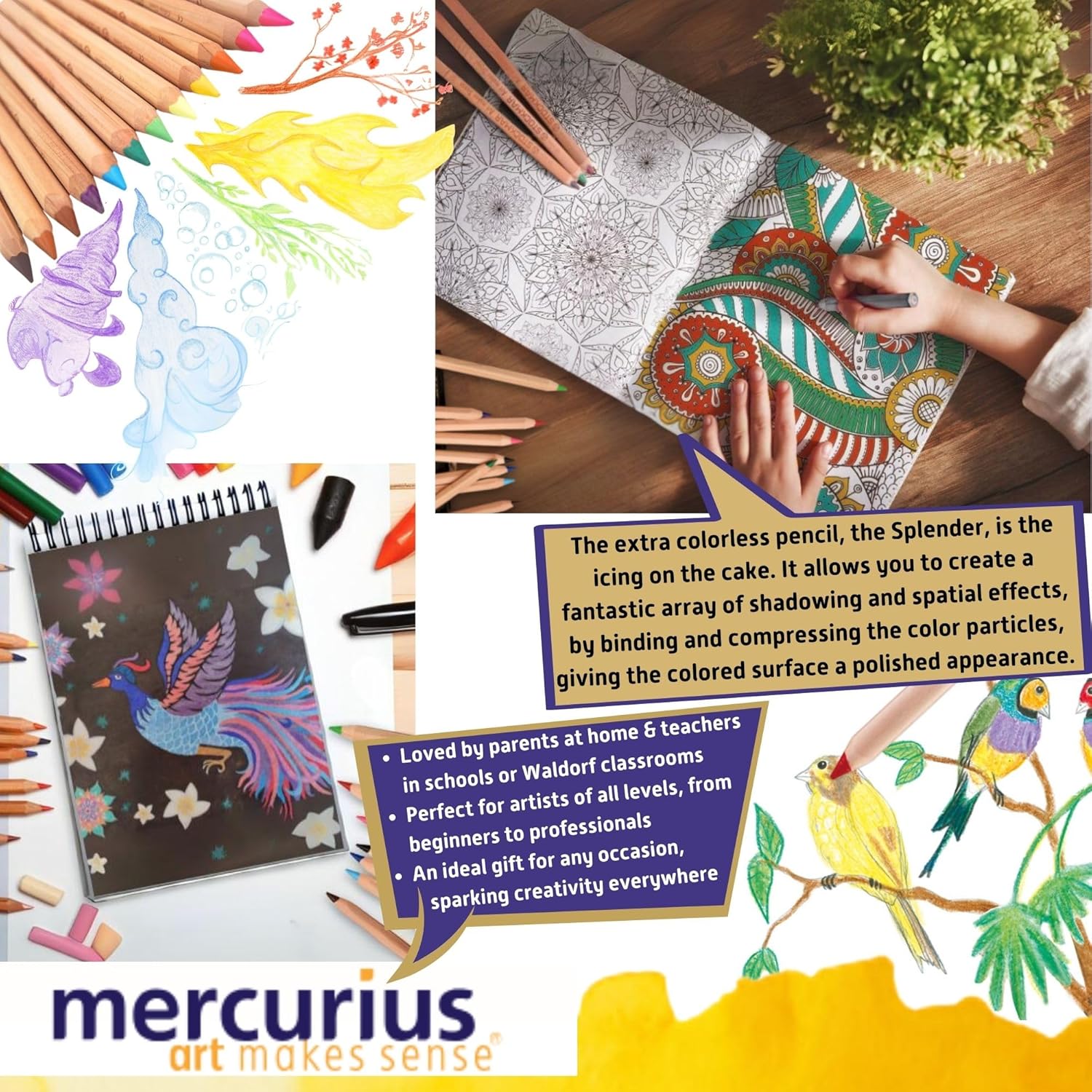 Mercurius Stockmar AMS Color Giants, Set of 24, Tin Case