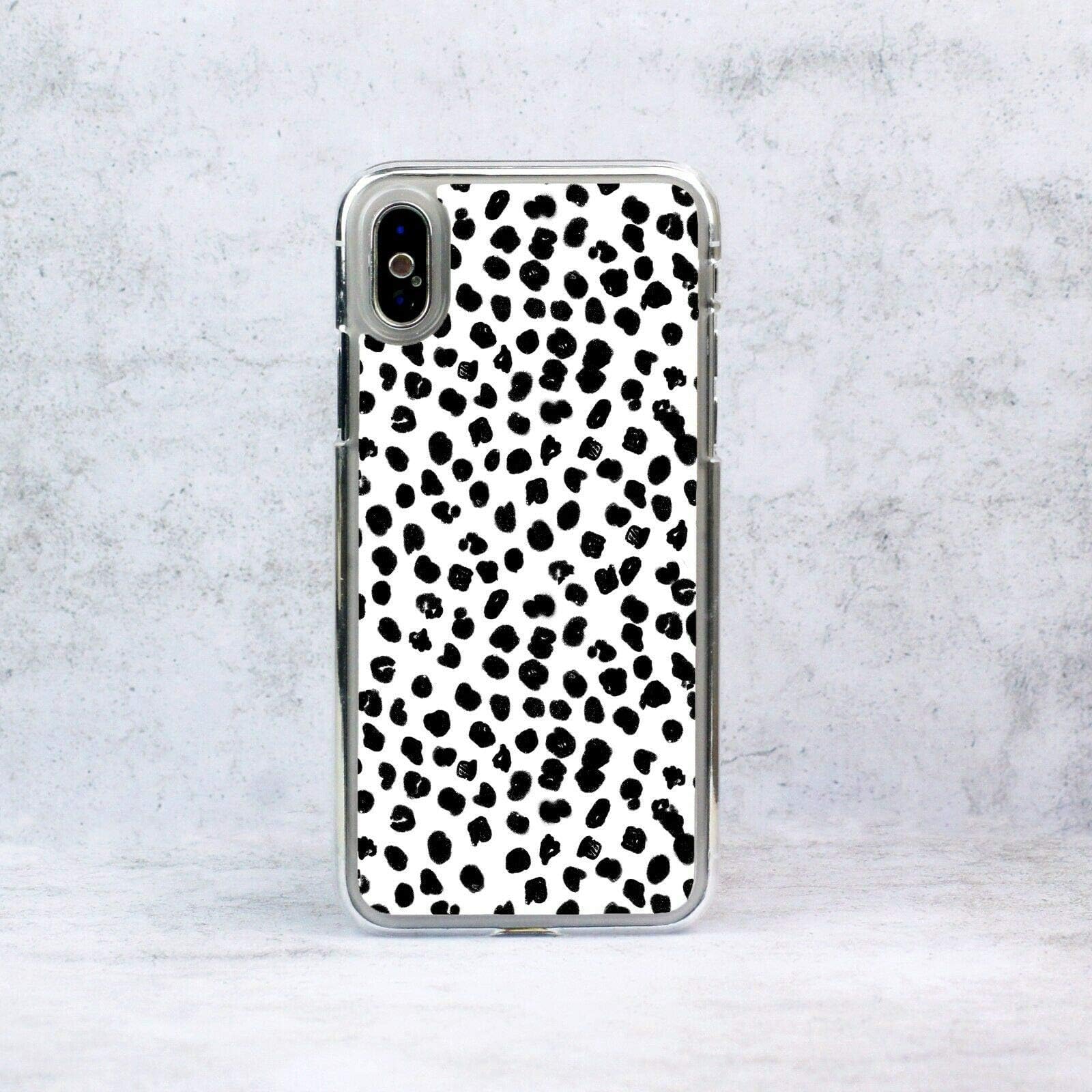 Snow Leopard Print Animal Pattern Plastic Phone Case/Cover Compatible with iPhone 6 Plus / 6S Plus Snow Leopard