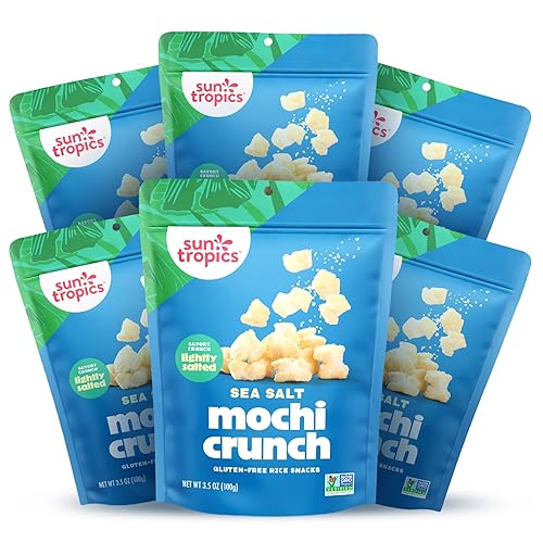Sun Tropics Mochi Crunch, Sea Salt Flavor- 3.5 oz (6