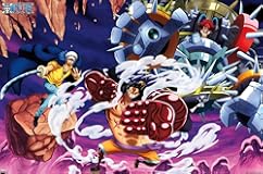 Trends International One Piece&colon; Wano Country - Fighting Trio Wall Poster&comma; 34L x 22&period;4W&comma; Premium Unframed Version