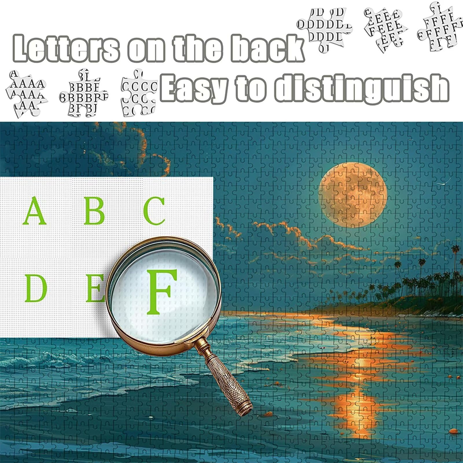 Puzzle Arte con Scatola Vista Mare, Tramonto Puzzle Legno 6000 Pezzi Adulti 179x105cm, DIY Classici Gioco, Attività di Intrattenimento ad Alta Difficoltà, Jigsaw Per Tutta La Famiglia, Regalo, L-3284