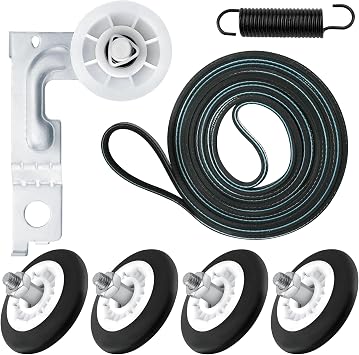 DLEX3370V DLEX3370W DLEX7600KE DLEX3001W DLEX3570V DLEX9000V DLE7400WE DLE7400VE DLE7200WE DLE7300WE DLE3500W DLE3050W DLE2250W DLGX7601KE DLGX7601WE Dryer Drum Roller Kit for LG Dryer