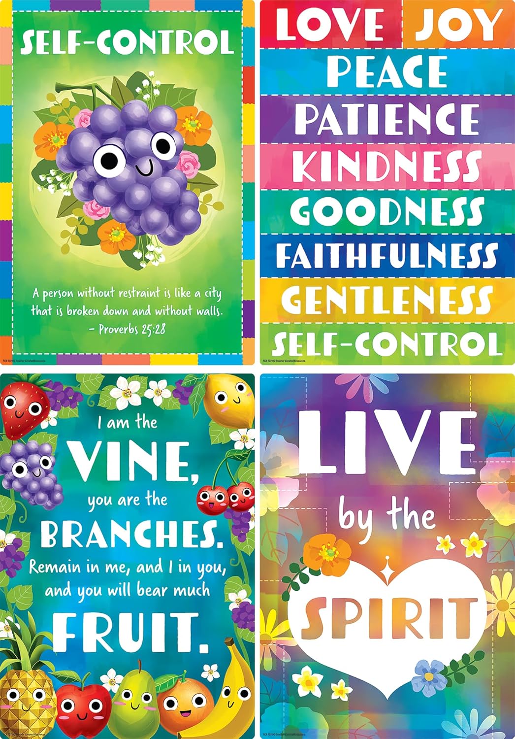 Teacher Created Resources Fruit of the Spirit Educational Poster Pack (TCR7071)