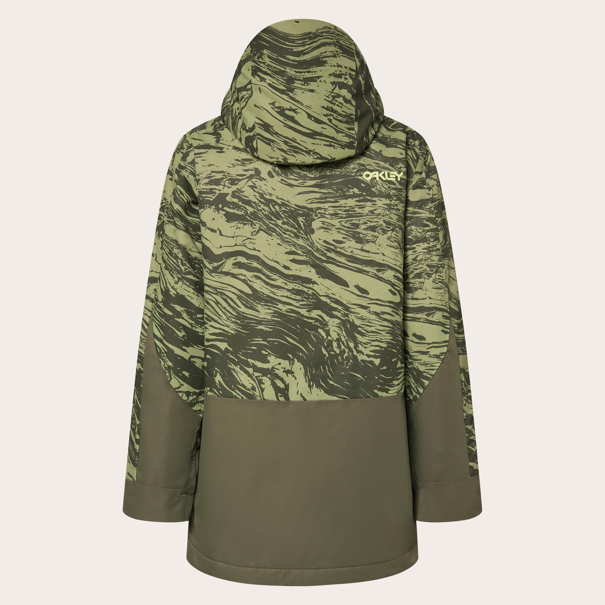 Oakley Women's Thermonuclear TBT Insulated Jacket, Duality Swirl Double Green, XX-Large