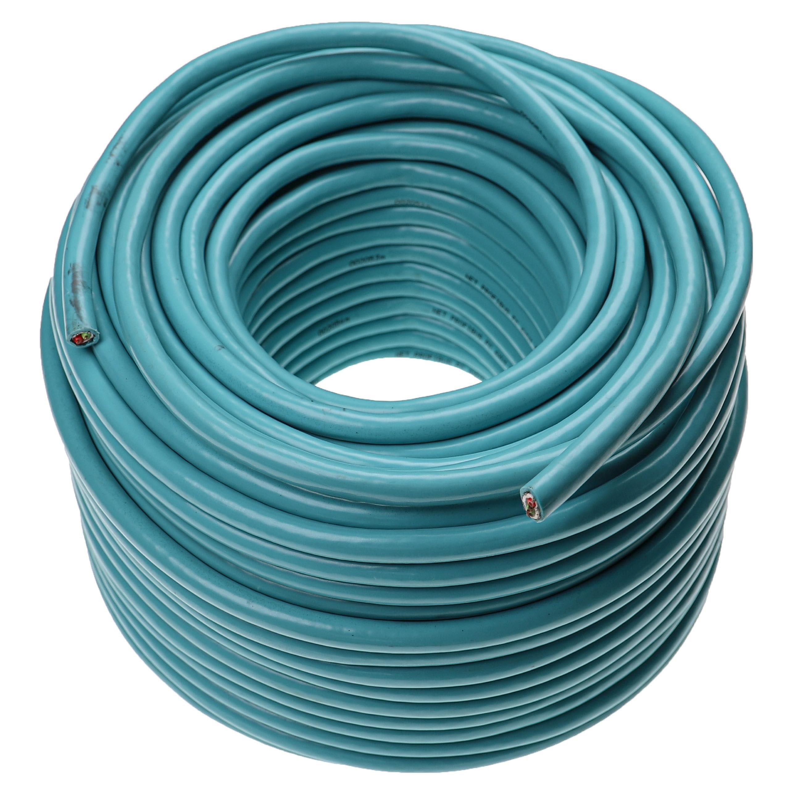 vhbw Verlegekabel Ersatz für Siemens Simatic 6XV1830-3EH10 für Netzwerk-Anlage - Netzwerkkabel Blau, 50 m