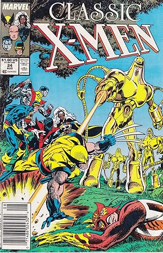 Classic X-Men #24 (Newsstand) VG  Marvel comic book  reprints 118