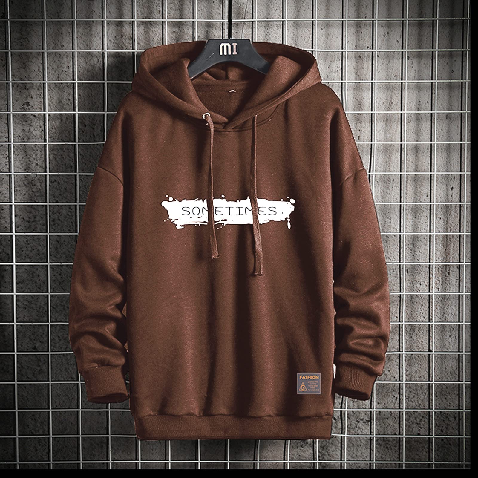 Moshtashio Felpa Uomo con Cappuccio Unisex Hip Hop a Maniche Lunghe Sweatshirt Pullover Uomo Felpe Stampa di Lettere Hoodie Uomo Autunno Inverno
