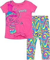Vista 1 de DreamWorks Trolls Poppy - Conjunto de camiseta y leggings para bebés a niños pequeños