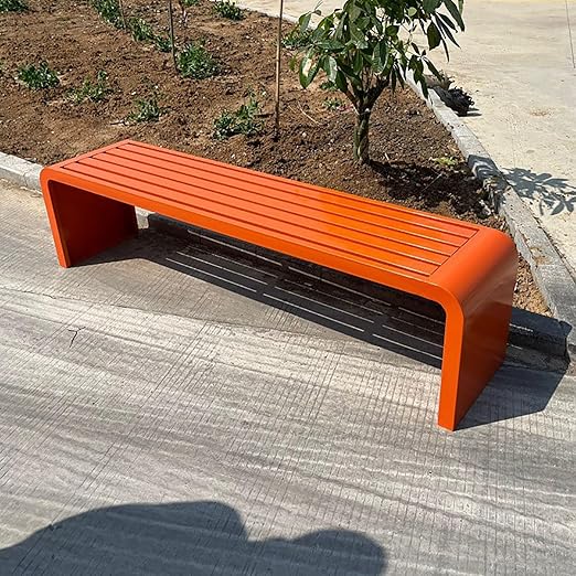 Amazon.com: WXXSHGDW Outdoor Patio Garden Bench, Metal Bench, All ...