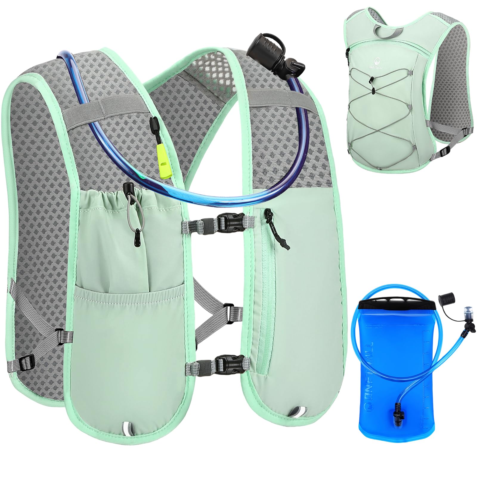Running Vest Women, Lightweight Hydration Vest Mens, Breathable Running Backpack Gifts for Trail Running, Marathon, Cycling, Hiking, Skiing — view 18