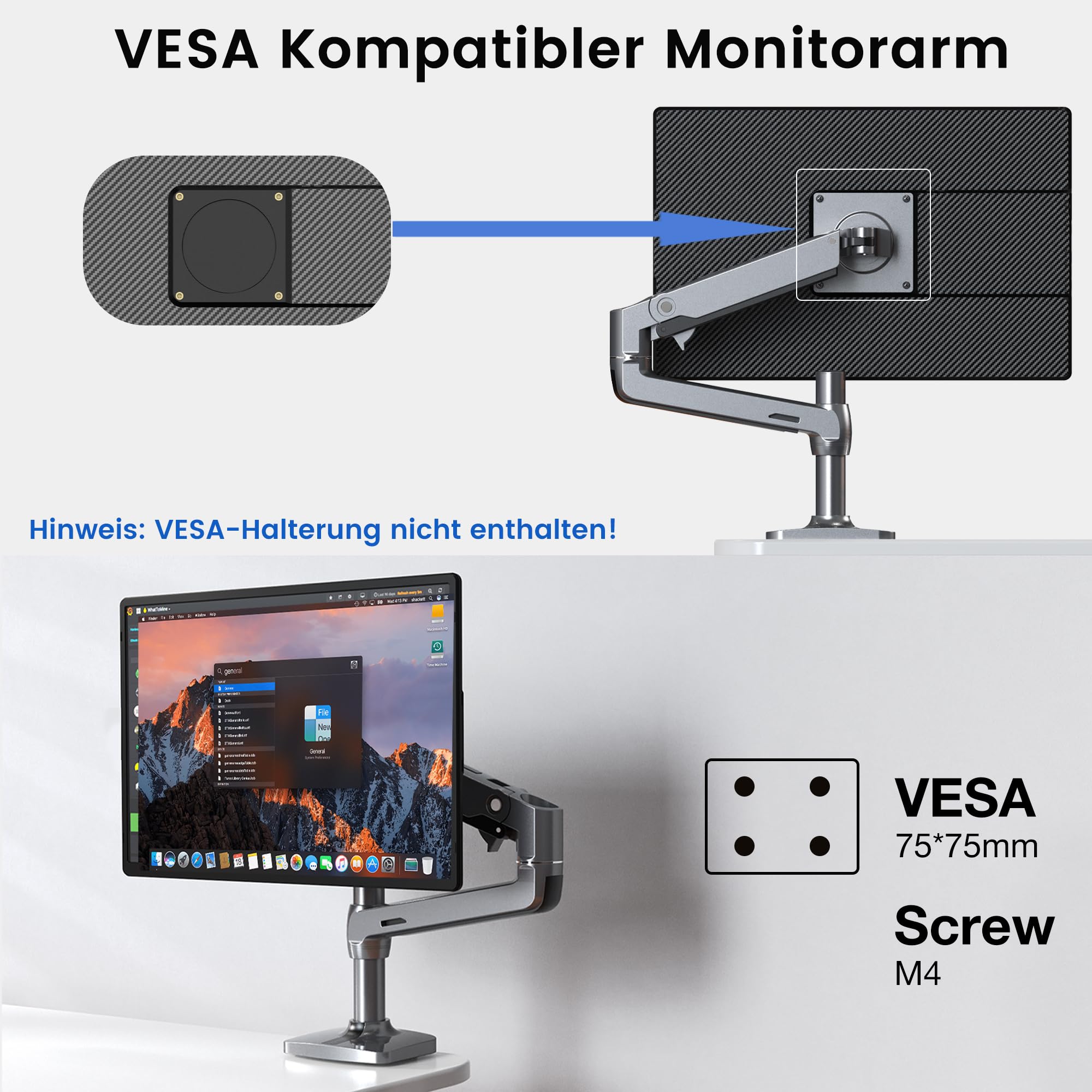 Kwumsy Laptop Bildschirm Erweiterung 16 Zoll,Tragbarer Monitor für Laptop, Full HD IPS Portable Monitor, Ultradünner Zero-Frame Display Monitor, Drehbarer & Abnehmbarer Ständer, VESA-Montierbar