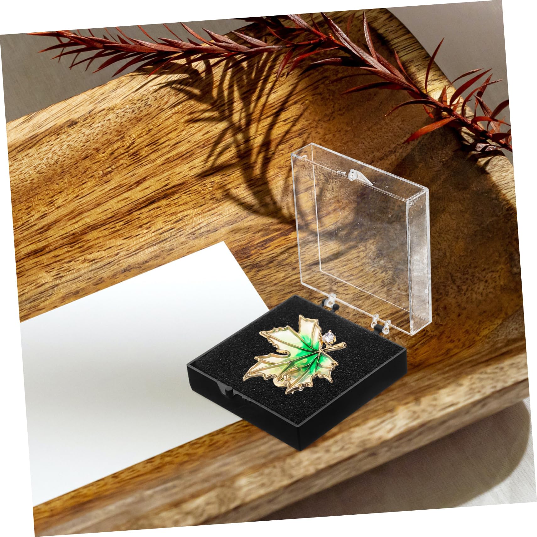 30pezzi Trasparenti Per Badges e Organizzatore Scatole Con Base Per e Accessori Dimensioni Protezione e Presentazione Per Personale e Negozi