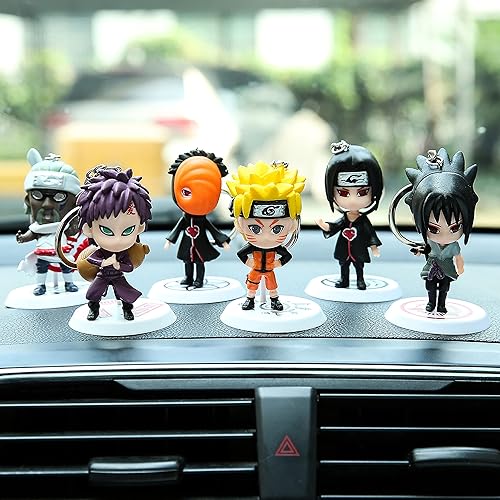 Miniatura 4 de Llavero de anime para decoración de tartas, figuras de acción, figuras de dibujos animados, decoración de fiesta, mini juguete, suministros de